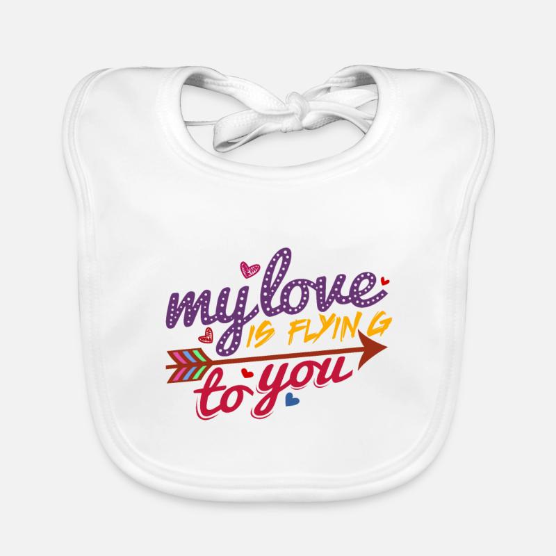 Saint-Valentin Bavoir bio Bébé