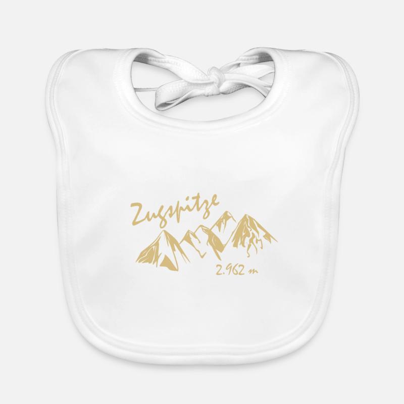 Zugspitze - Baby Bio-Lätzchen - Weiß