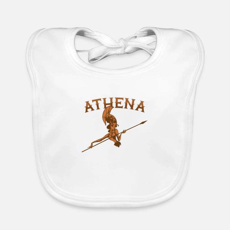 Cadeau déesse grecque Athéna Bavoir bio Bébé
