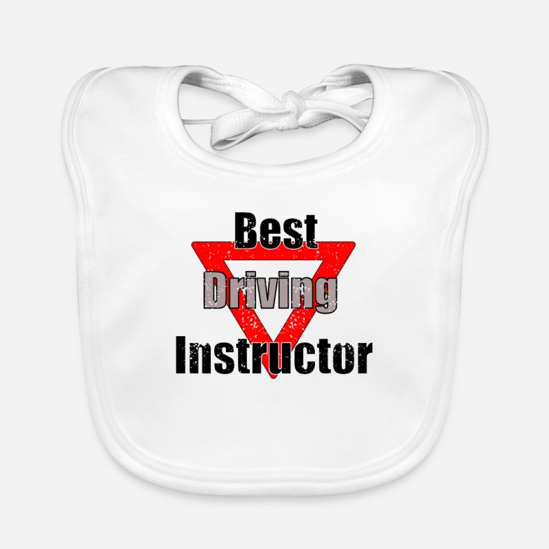 cool driving instructor driving school driving instructor gift Organic Baby Bibs