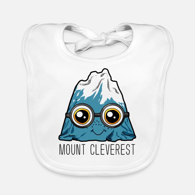 Mount Cleverest Everest Clever Smart Intelligent Organic Baby Bibs