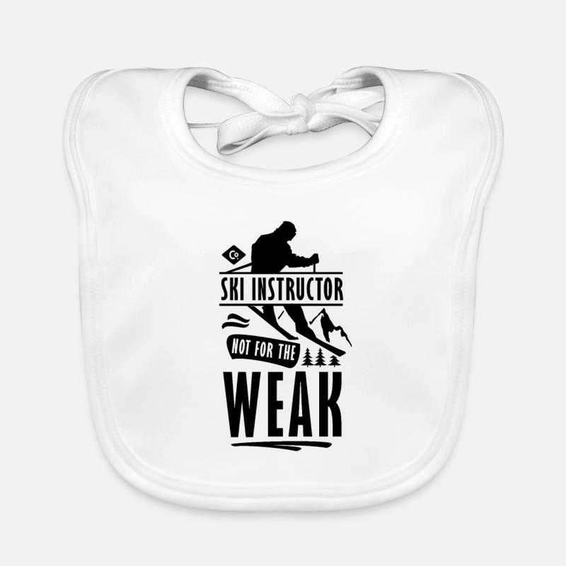 Ski Instructor Organic Baby Bibs