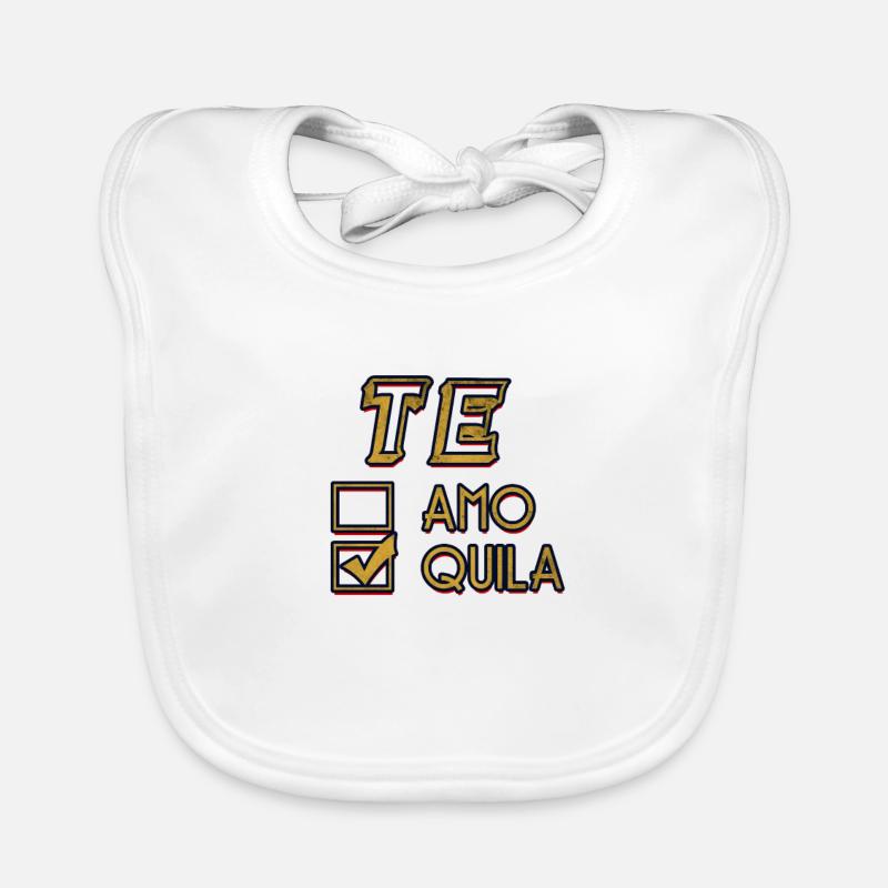 Te Amo, (check) Tequilla Organic Baby Bibs
