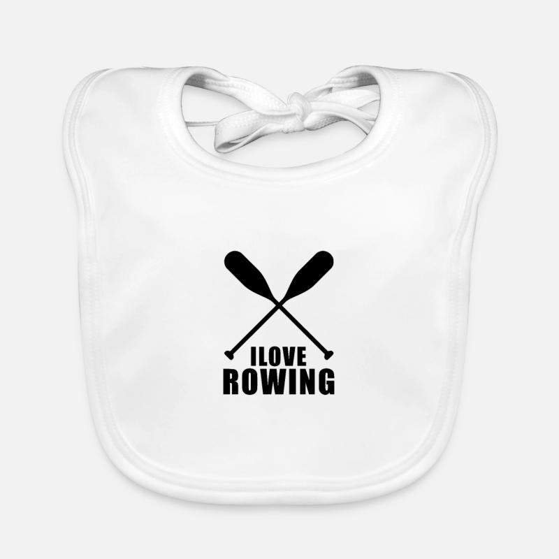 Rowing Team Rowing Rowing Rowing Rowing Organic Baby Bibs