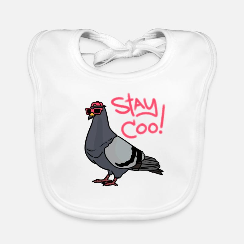 Stay Cool - Baby Bio-Lätzchen - Weiß