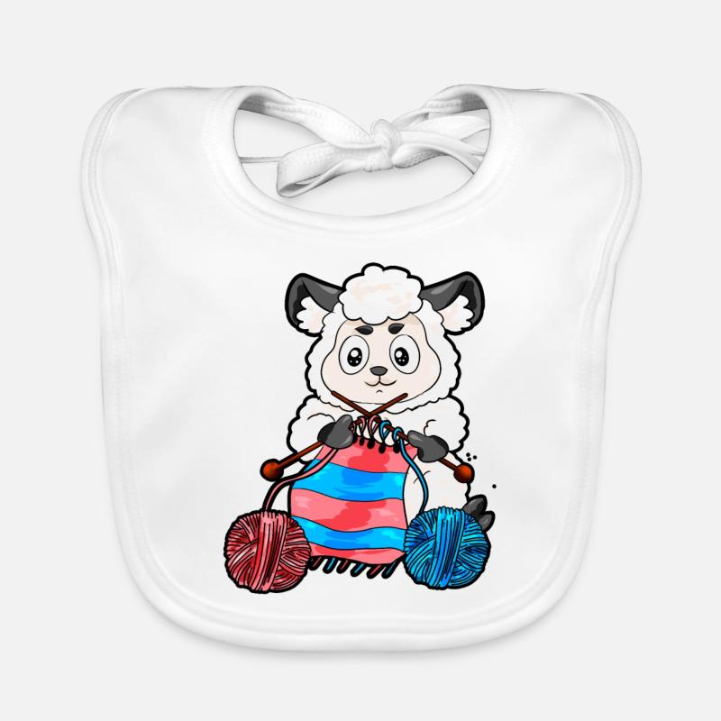 Crochet Sewing Knitting Knitting Sheep Gift Organic Baby Bibs
