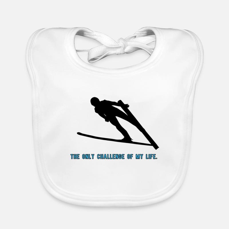 Ski jumping Organic Baby Bibs