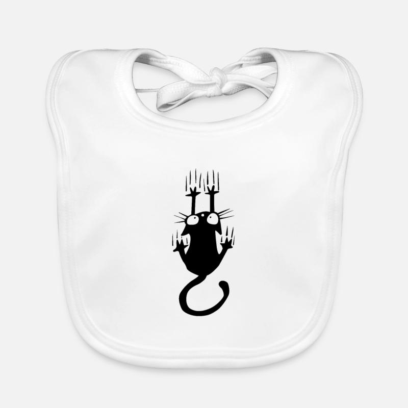 Cat Falling Baby Bio-Lätzchen