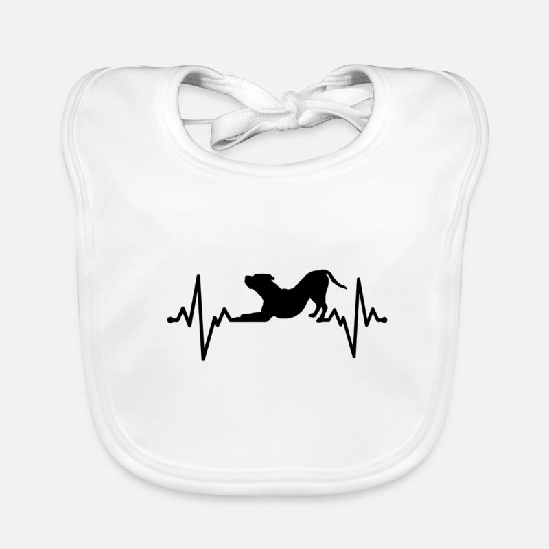 Hund Herzschlag Baby Bio-Lätzchen