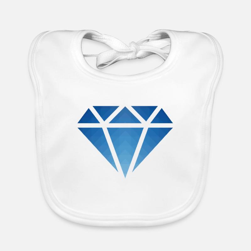 Muster - Form - Diamant - Kristall - polygon - 1 Baby Bio-Lätzchen