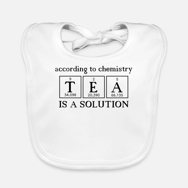 According to chemistry tea is a solution Organic Baby Bibs
