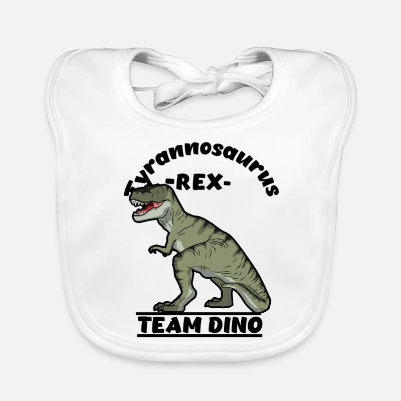 Équipe Dino T Rex Idée Dino Dinosaur Bavoir bio Bébé