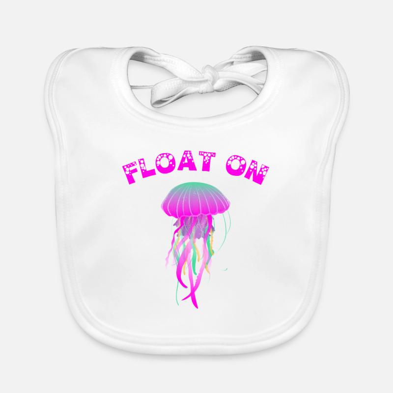 Float On Méduse Méduse Nesselqualle mer Bavoir bio Bébé