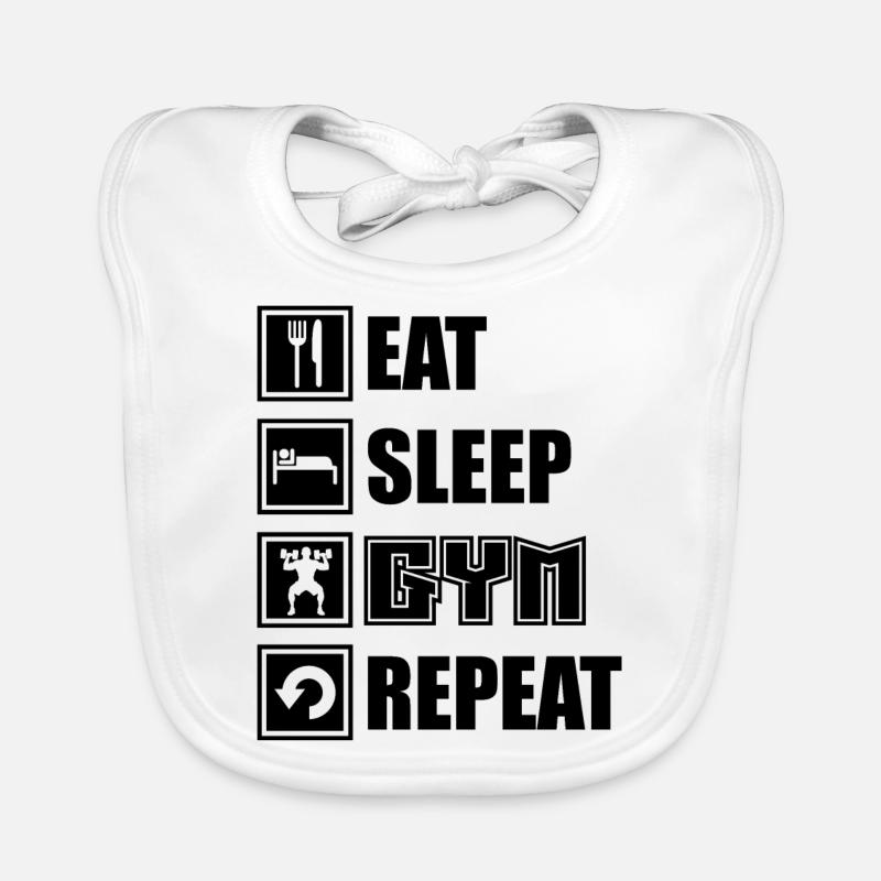 Fitnessstudio Baby Bio-Lätzchen