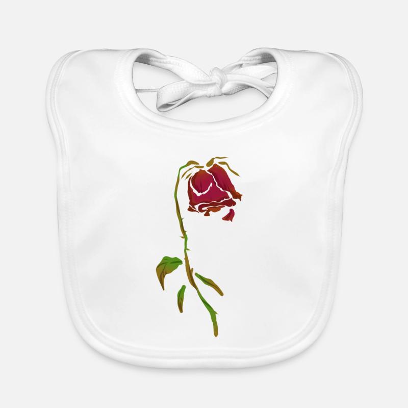Withered rose Organic Baby Bibs