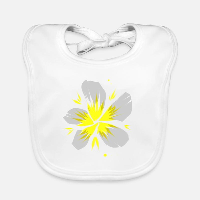 Fleur du temple Bavoir bio Bébé