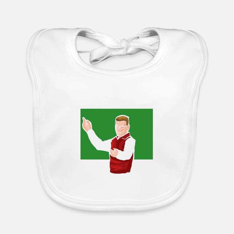 Enseignant au tableau Bavoir bio Bébé