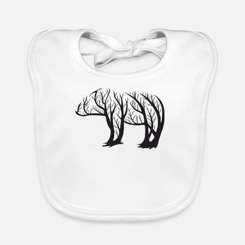 porter - Bavoir bio Bébé - blanc