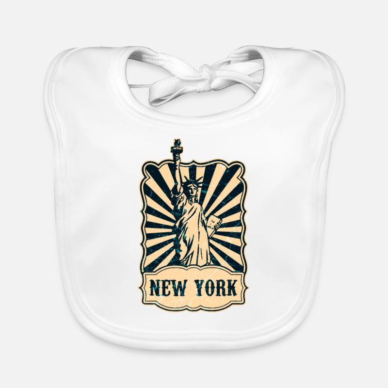 New York Freiheitsstatue Baby Bio-Lätzchen