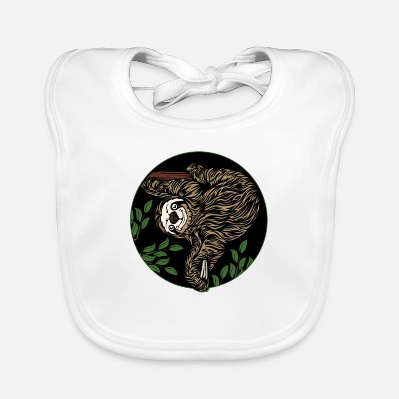 sloth Organic Baby Bibs