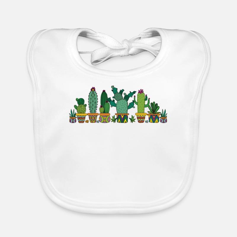 Cactus cactus cactus cactus cactus plants Organic Baby Bibs
