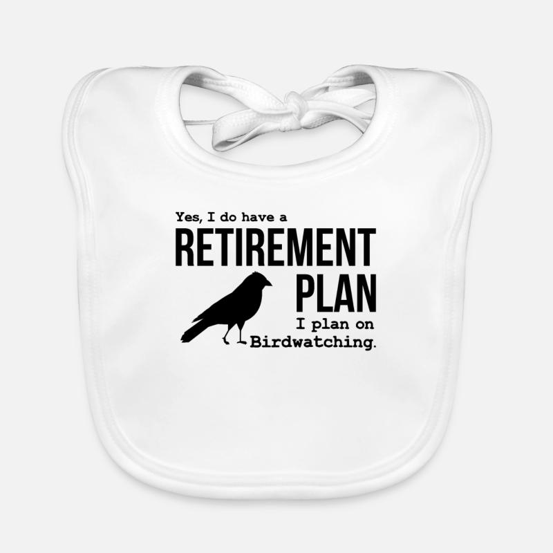 Funny Birdwatching TShirt and Other Items Organic Baby Bibs