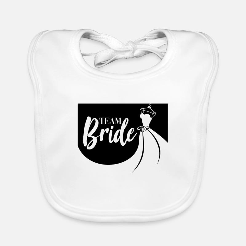 Mariage de mariée d'équipe Bavoir bio Bébé