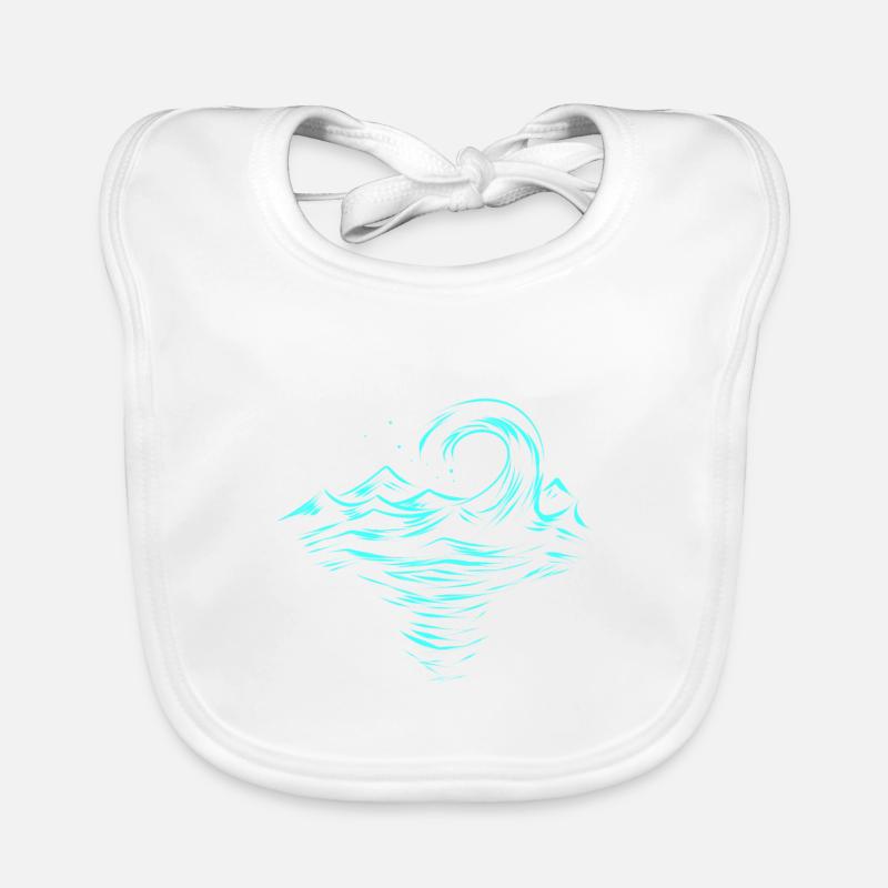Wave Organic Baby Bibs