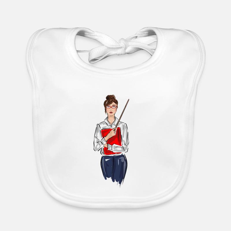 Lehrerin Baby Bio-Lätzchen
