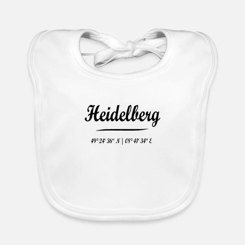 Heidelberg avec coordonnées Bavoir bio Bébé