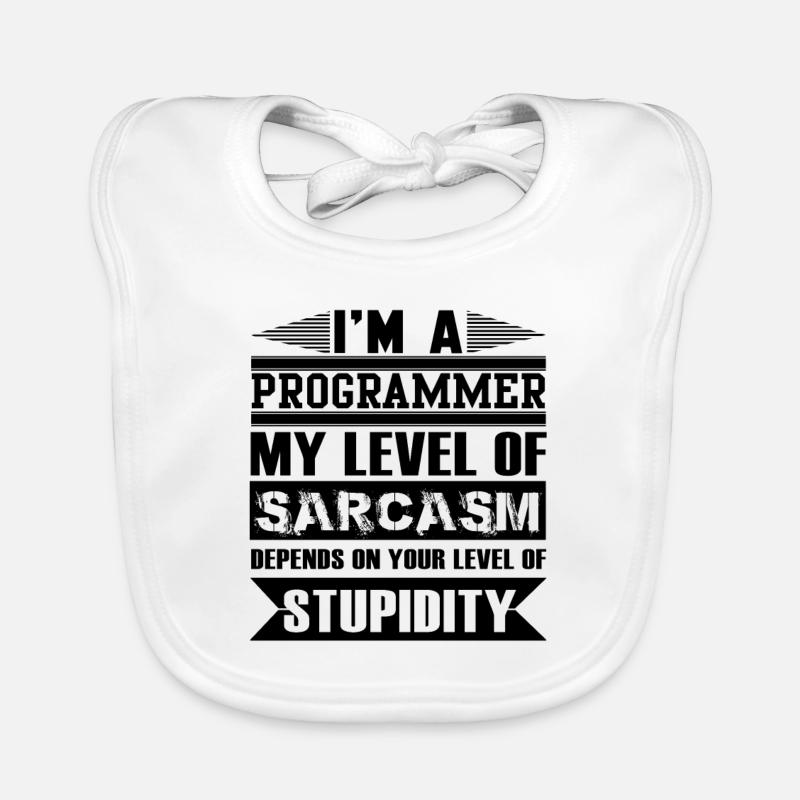 Programmierer - Baby Bio-Lätzchen - Weiß