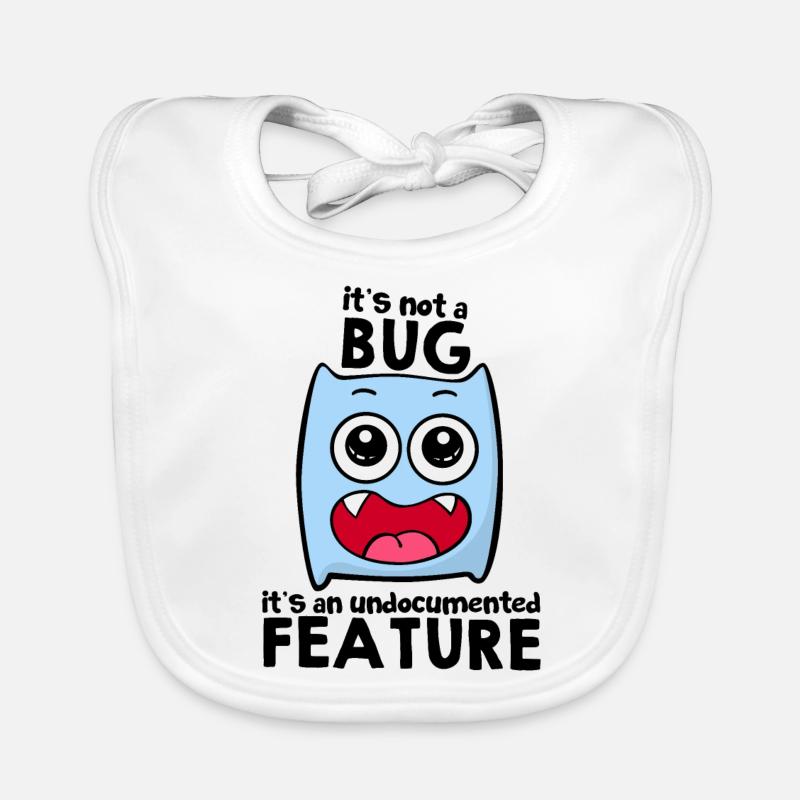 Programmierer - Baby Bio-Lätzchen - Weiß