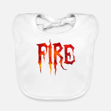 Rosso fuoco Bavaglino ecologico per neonato