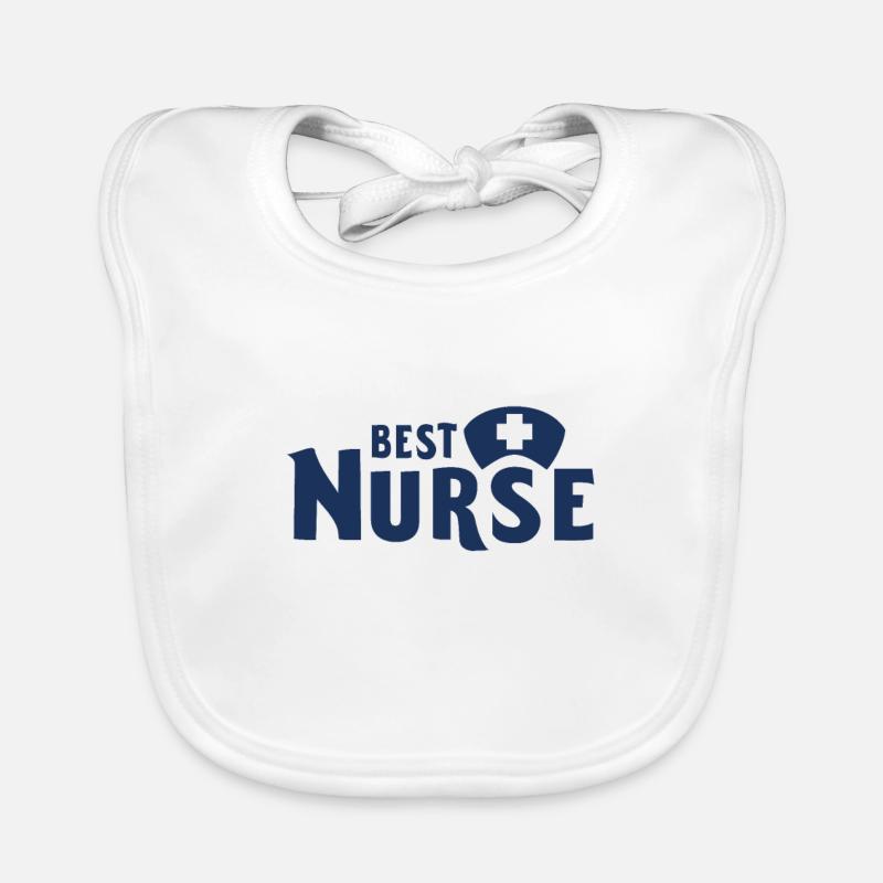Krankenschwester Krankenschwester Baby Bio-Lätzchen