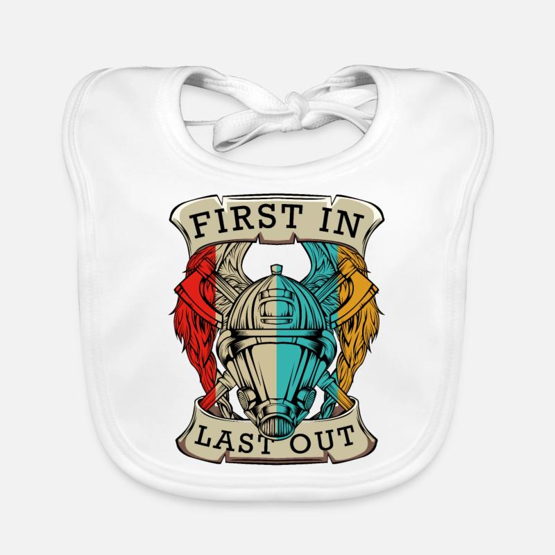 Fire Department Cool Statement Proverbs 112 AGT Gift Organic Baby Bibs