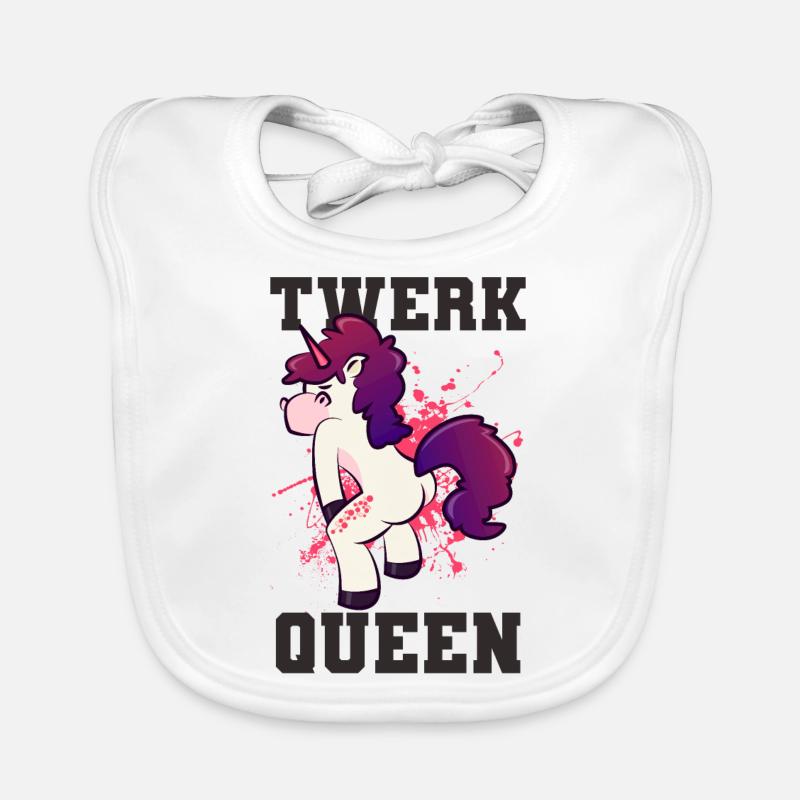 Twerk Queen Organic Baby Bibs