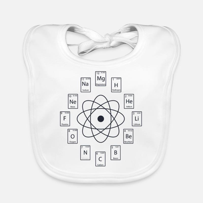 Periodic table Organic Baby Bibs