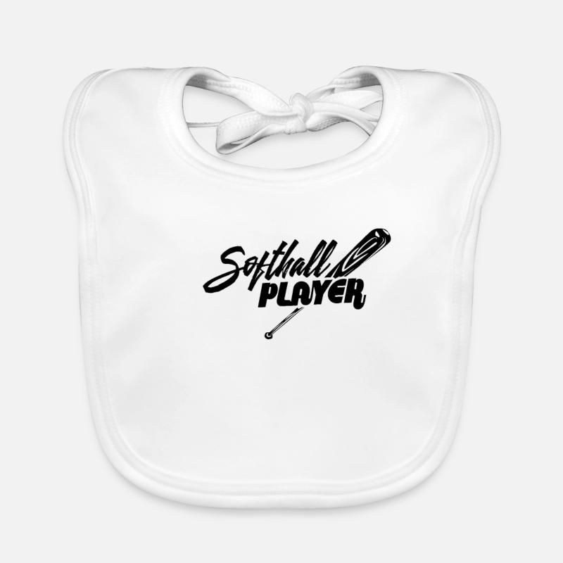 Softball Organic Baby Bibs