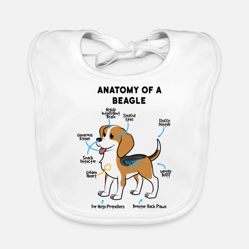 Anatomie Eines Beagle Baby Bio-Lätzchen