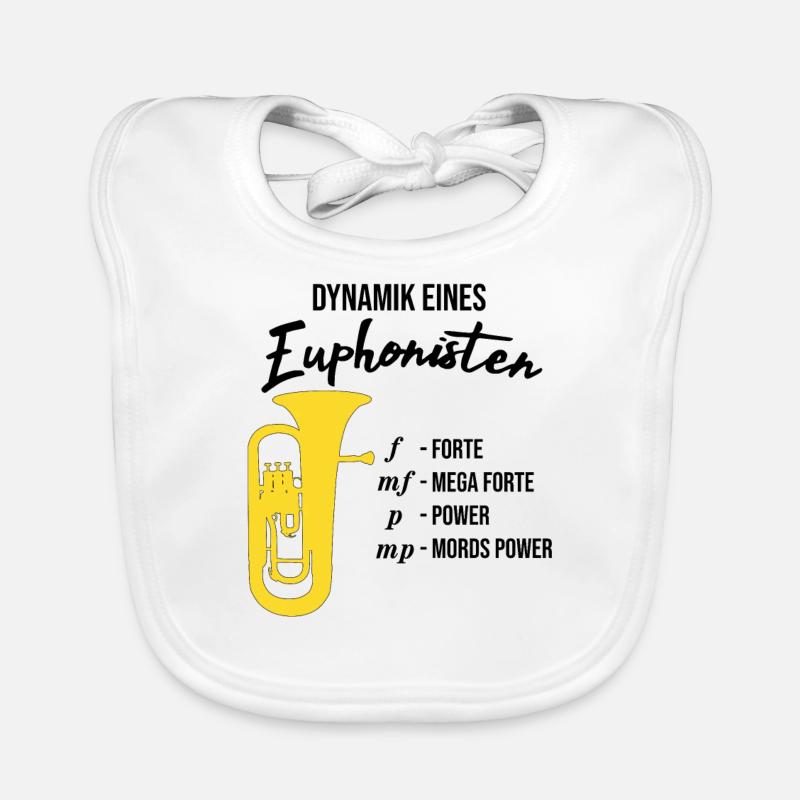 Euphonium - Dynamik eines Euphonisten Baby Bio-Lätzchen