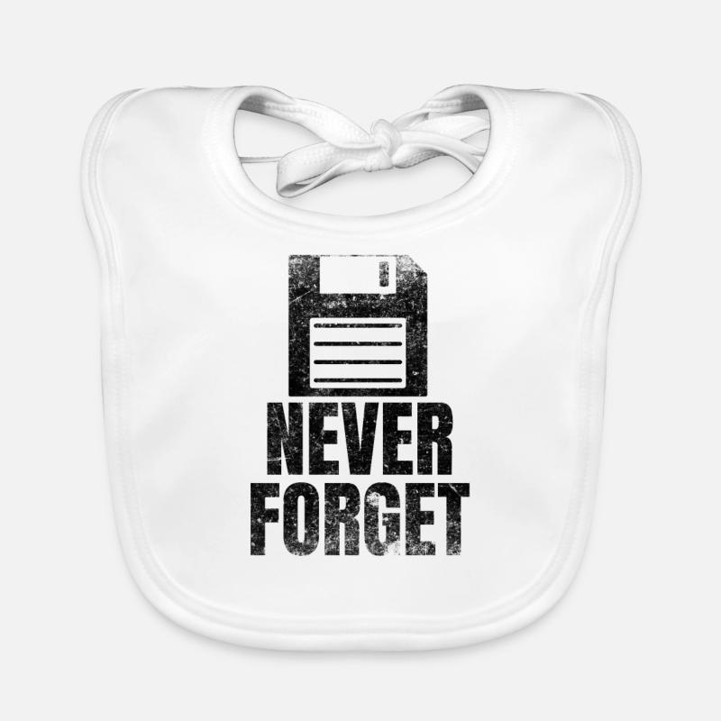 Disk 90s saying Disk 90s retro gift nerd Organic Baby Bibs