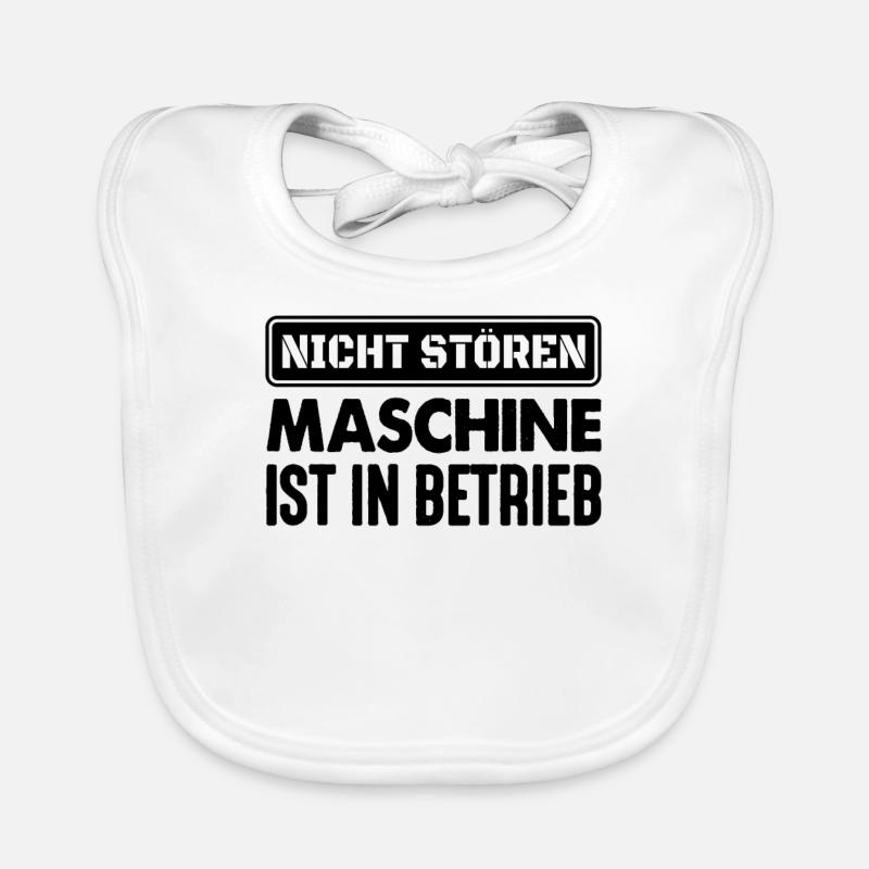 Ne pas déranger machine cadeau artisans travailleurs Bavoir bio Bébé
