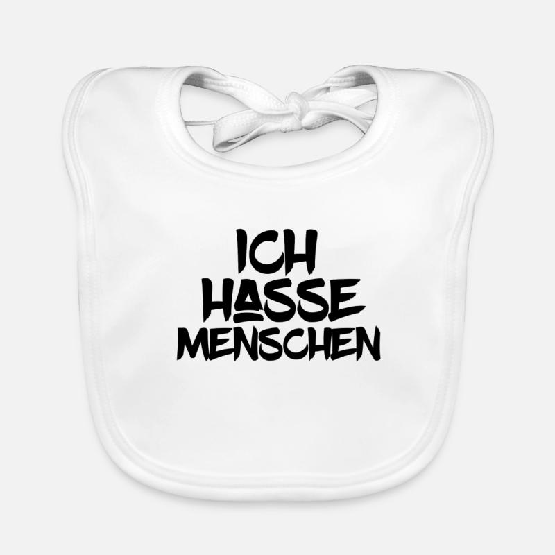 Ich hasse Menschen Baby Bio-Lätzchen