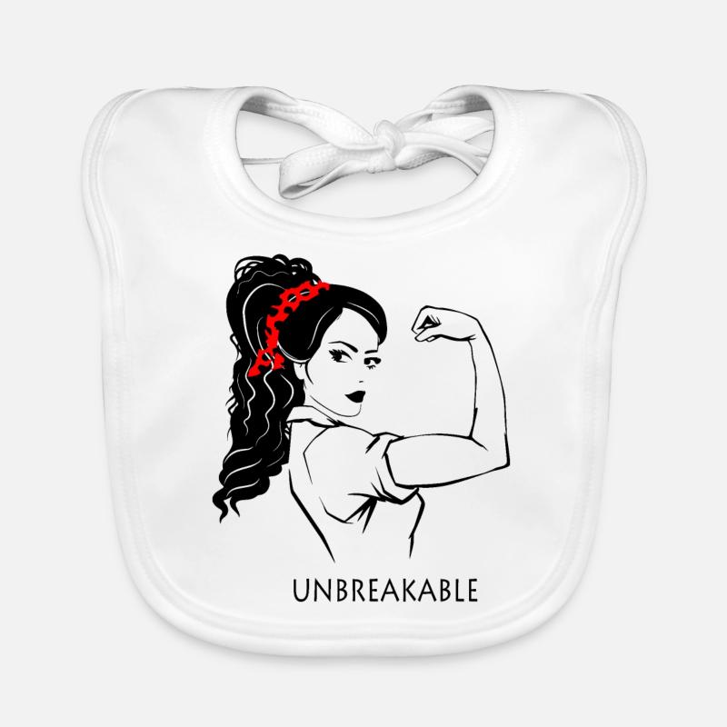 Mädchenpower Baby Bio-Lätzchen