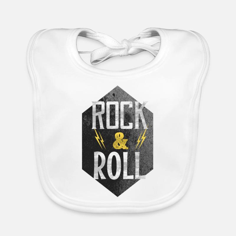Rock and roll Organic Baby Bibs