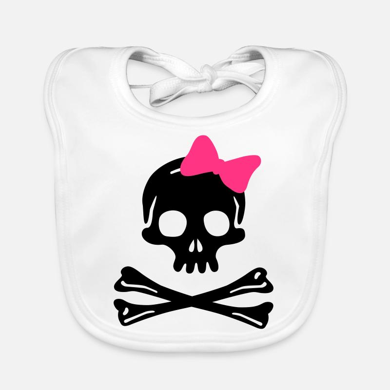 Schädel Baby Bio-Lätzchen