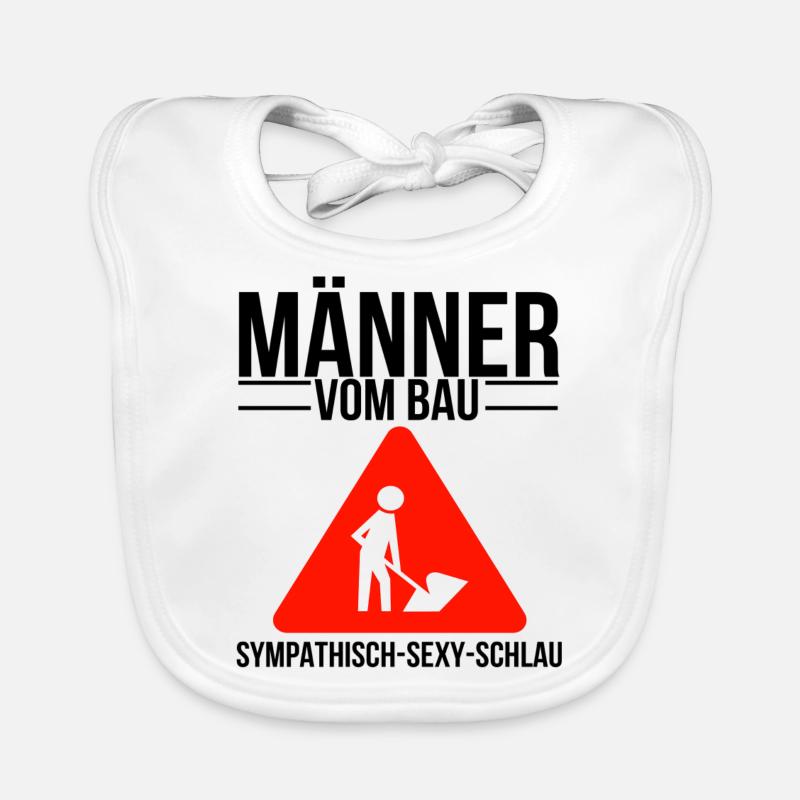 Bauarbeiter Baby Bio-Lätzchen