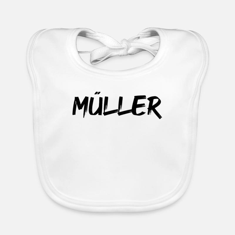 Mueller Müller Cognome Bavaglino ecologico per neonato