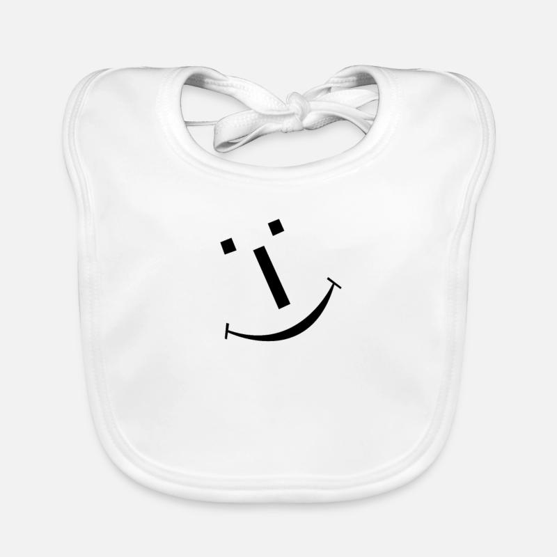 Smile - Baby Bio-Lätzchen - Weiß