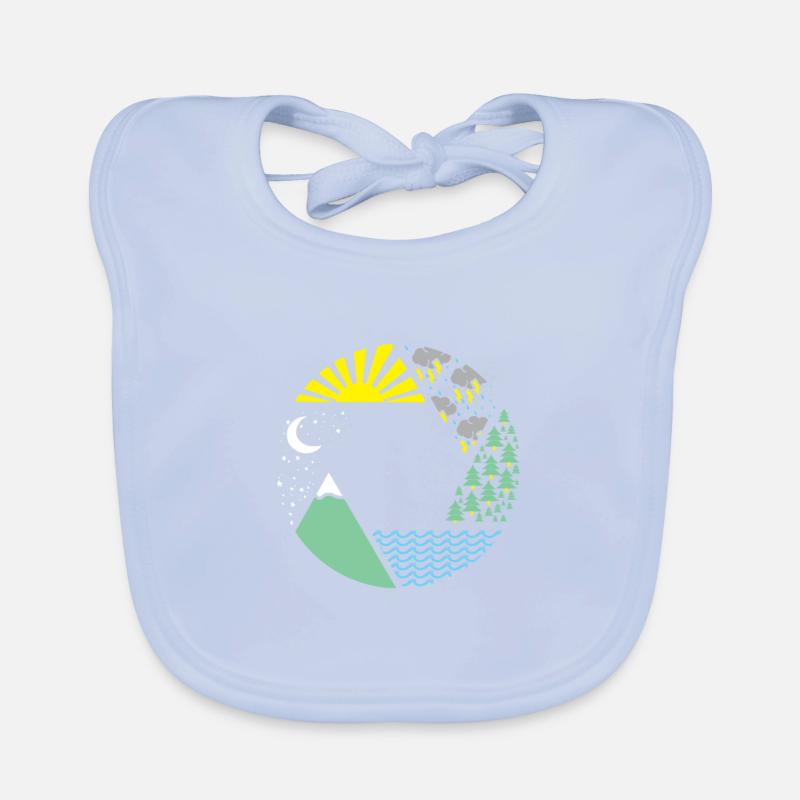 aperture elements weather gift Organic Baby Bibs